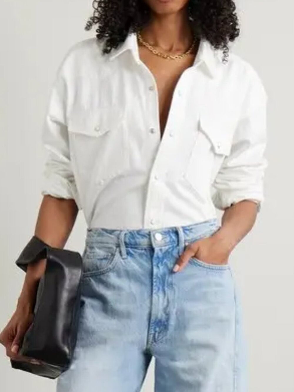 MOTHER  The Exes and Oh's Denim Shirt - Nwot